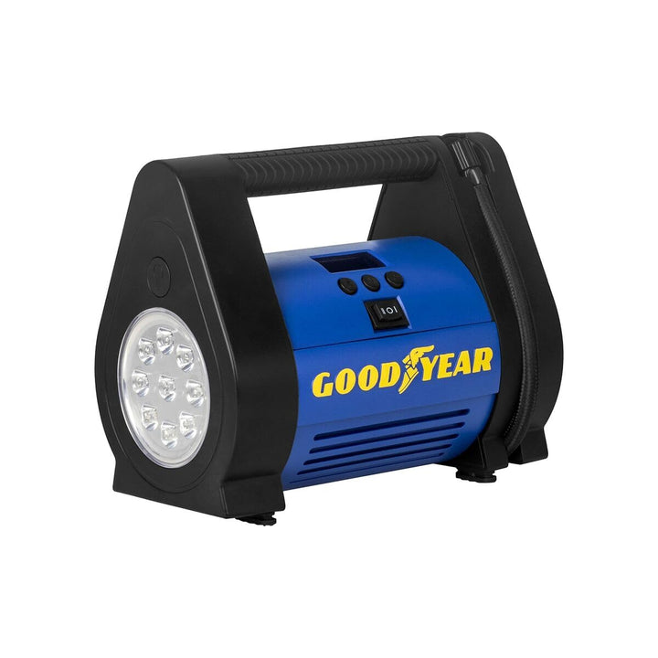 Goodyear DIGITALER TRAGBARER KOMPRESSOR 100PSI 12V ANSCHLUSS 100 PSI / 6,9 BAR, 12V ANSCHLUSS 100 PS