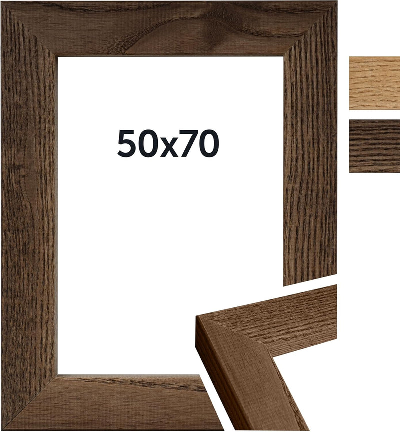 Dörr Eichenholzrahmen Oakwood Block Dunkelbraun 50x70 50x70 Dark Brown, 50x70 Dark Brown