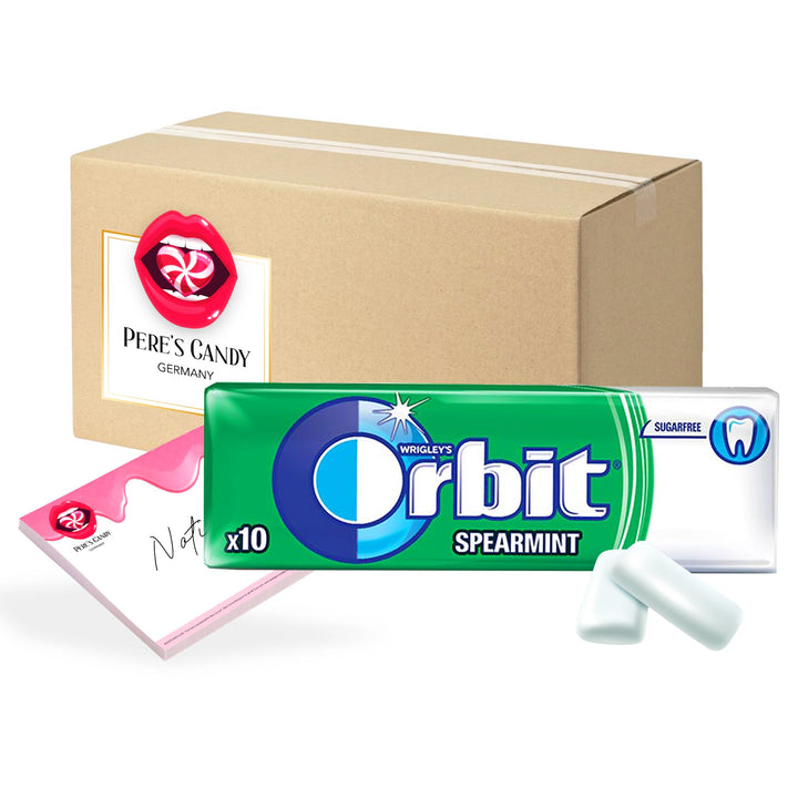 23,99€ inkl. USt (57,12€/kg) Orbit SPEARMINT Kaugummi Zuckerfrei 30 x 10 Dragees von Pere's Candy Bo