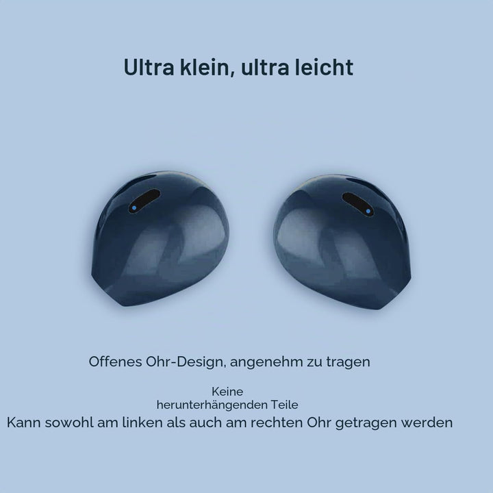 Mini Wireless Bluetooth Ohrhörer Kleine Kopfhörer Semi In-Ear Headset mit Ladetasche Freisprecheinri