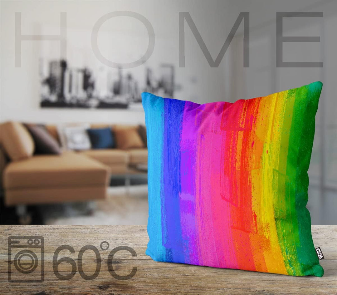 VOID Regenbogen Farben Kissenbezug Kissenhülle Sofakissen Kissen Deko Outdoor-Kissen Dekokissen, Kis