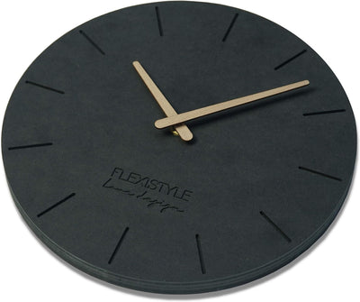 FLEXISTYLE Wanduhr ohne tickgeräusche ECO 30cm, Wohnzimmer, Schlafzimmer, in Europa hergestellt (Sch