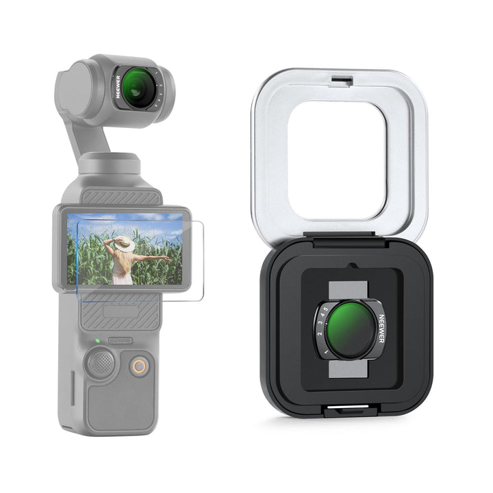 NEEWER Variabler ND Filter Kompatibel mit DJI Osmo Pocket 3 und Creator Combo Zubehör, magnetischer