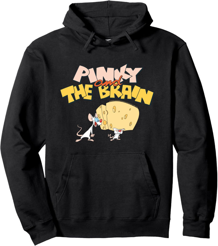 Animaniacs Pinky and The Brain Cheese Head Pullover Hoodie