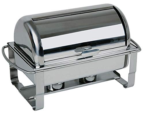 APS Rolltop-Chafing Dish, B x T x H: 63,5 x 35 x 40 cm Speisenbehälter mit Rolltop-Deckel und Wasser