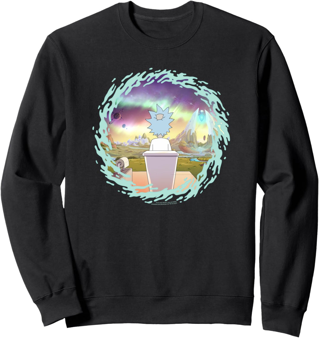 Adult Swim Rick & Morty Planet Swirl Sweatshirt