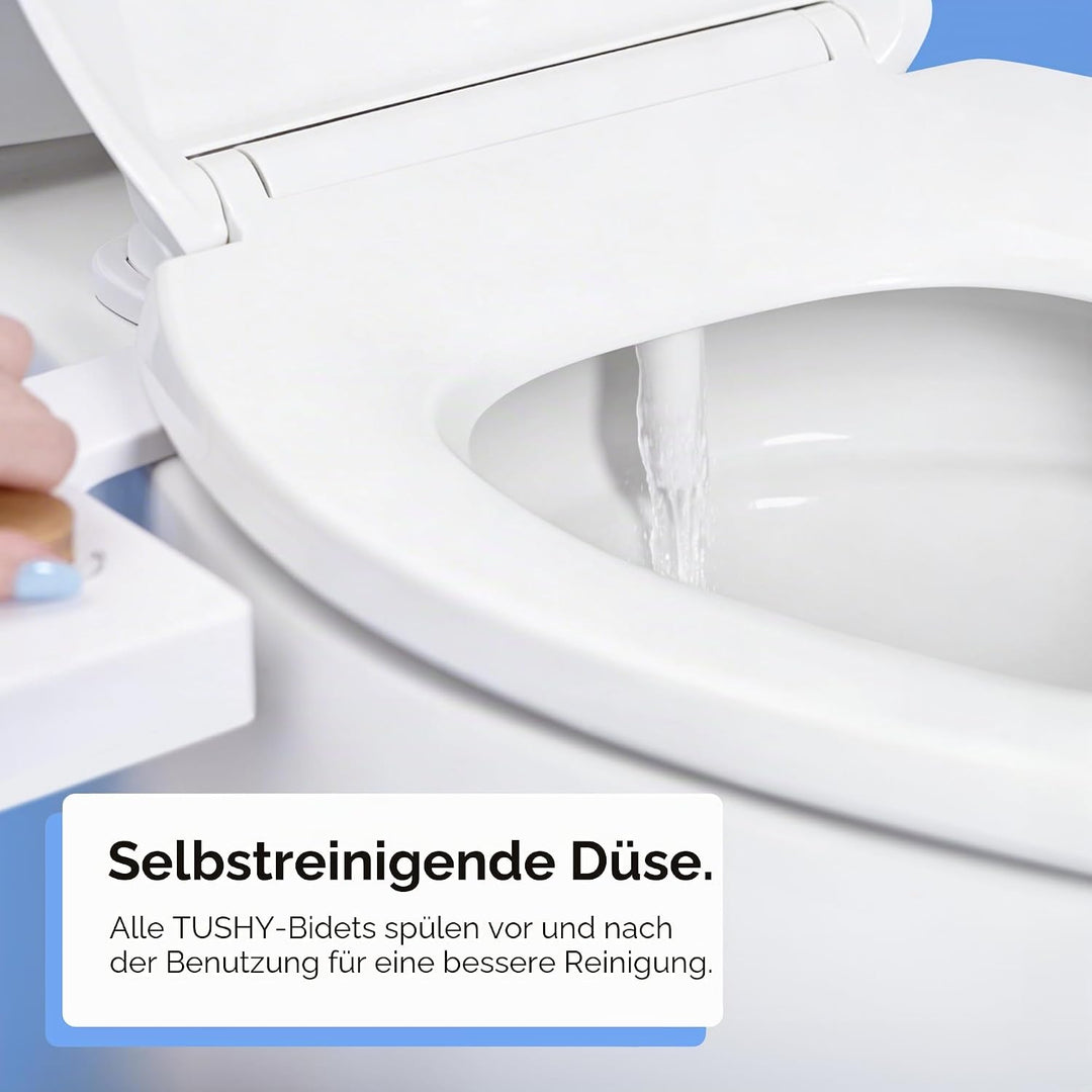 TUSHY Classic 3.0 Bidet-Toilettensitz-Aufsatz, nicht elektrischer, selbstreinigender Wassersprüher m