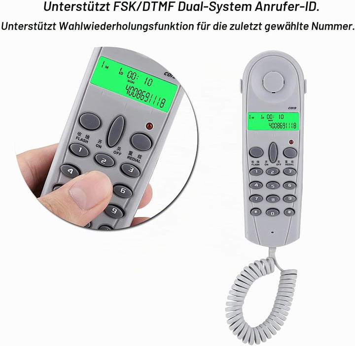 Telefonleitungstester Lineman Butt Test Kabelprüfgerät (Grau), Grau