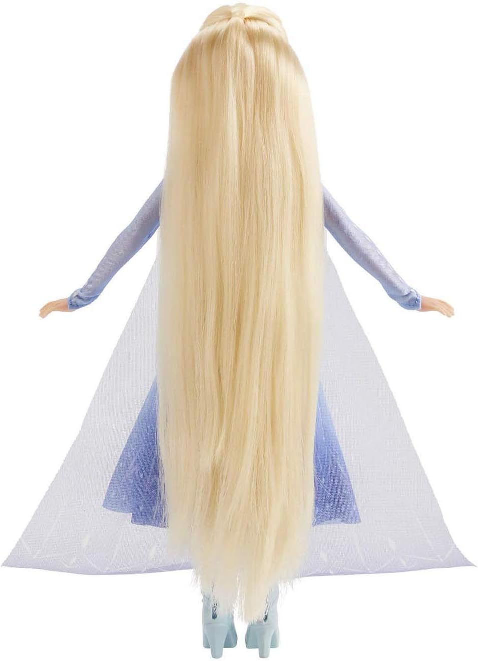 Disney Die Eiskönigin Flechtspass Elsa Puppe mit extralangem, blondem Haar, Styler und Haarclips – S