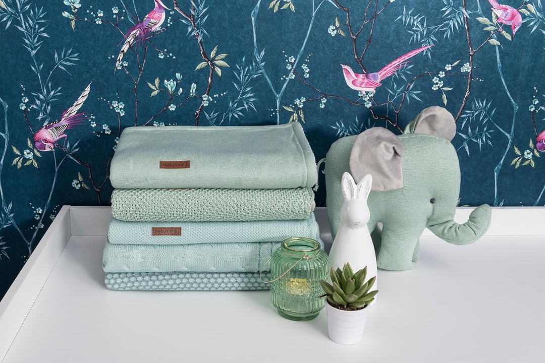 BO BABY'S ONLY - Gitterbettdecke aus Baumwolle mit Teddyfutter - TOG 2.1-100x135 cm - für Jungen und