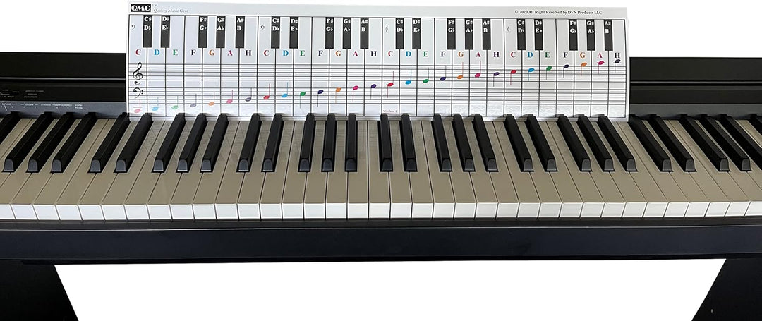 Klavier- und Keyboard-Notentabelle, kompletter Klaviermusikunterricht mit Farbnoten, Handbuch 1 und