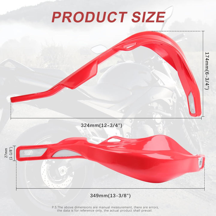 DREAMIZER Handprotektoren Motorrad Aluminium 22mm und 28mm, Handprotektoren für Offroad ATV Dirt Pit