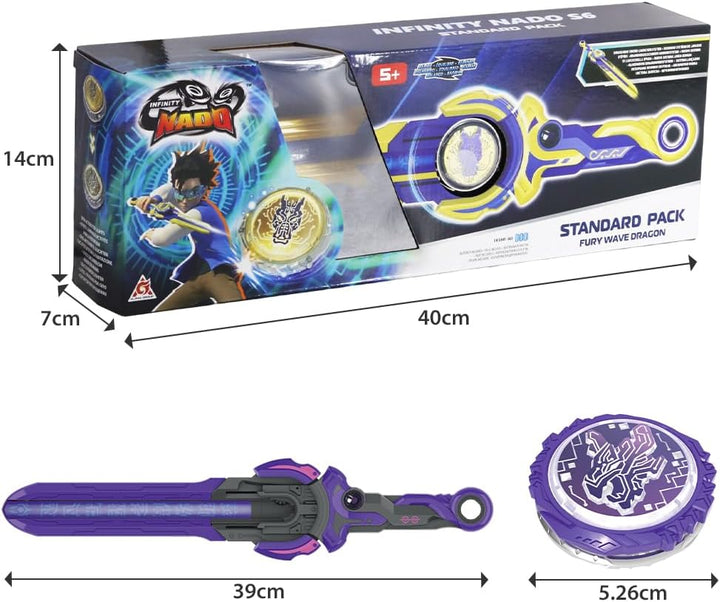 INFINITY NADO Kreisel für Kinder Metall Spielzeug Jungen, Battle Tops Kreisel Launcher Spielzeug, Sp