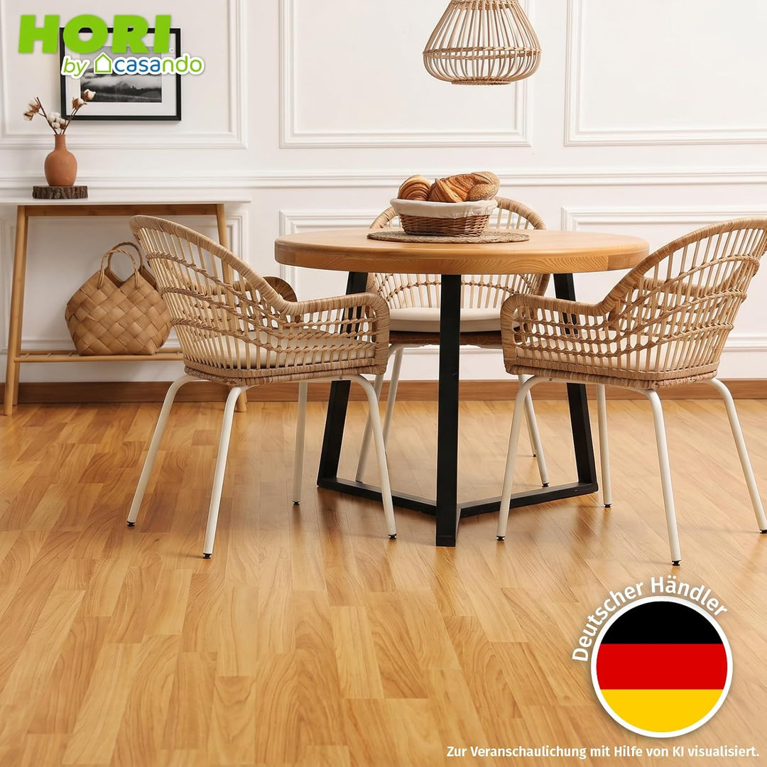 HORI Laminatboden Easy & Selection - Klicklaminat in Holzoptik - 3-Stab Schiffsboden - für Fussboden