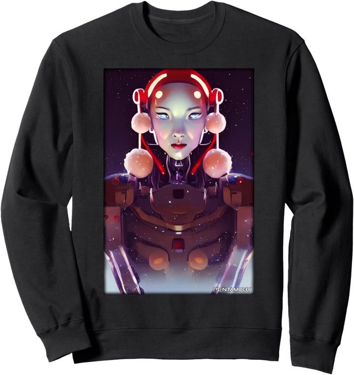 Roboter Weihnachten Winter Zukunft Wissenschaft Sci-Fi Sweatshirt