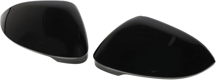 Glänzend Schwarze Rückspiegelabdeckungen, Kompatibel mit Mk8, Glatt Strukturierte Spiegelabdeckungsg