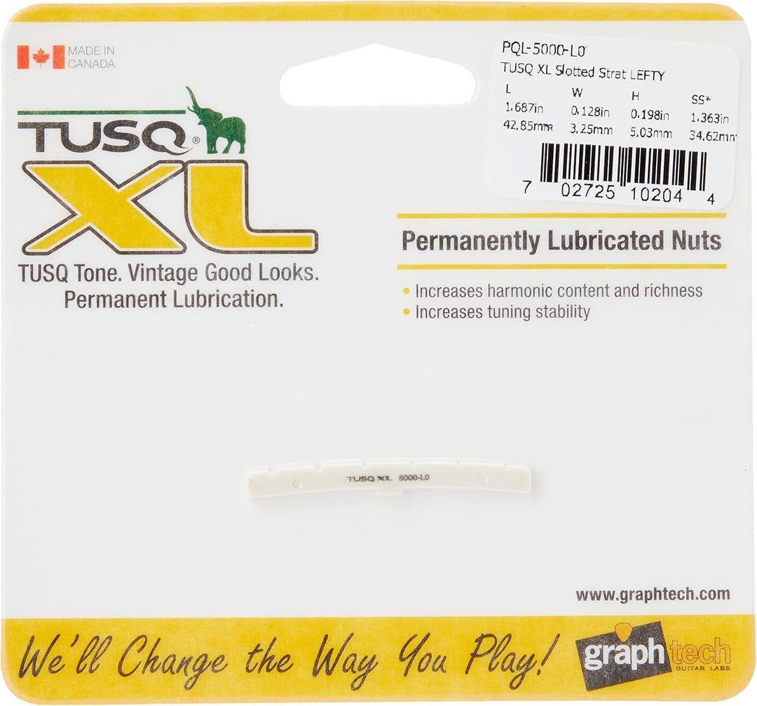 graph tech GT PQL 5000 L0 Tusq XL Strat Tele Style Slotted Nut Left