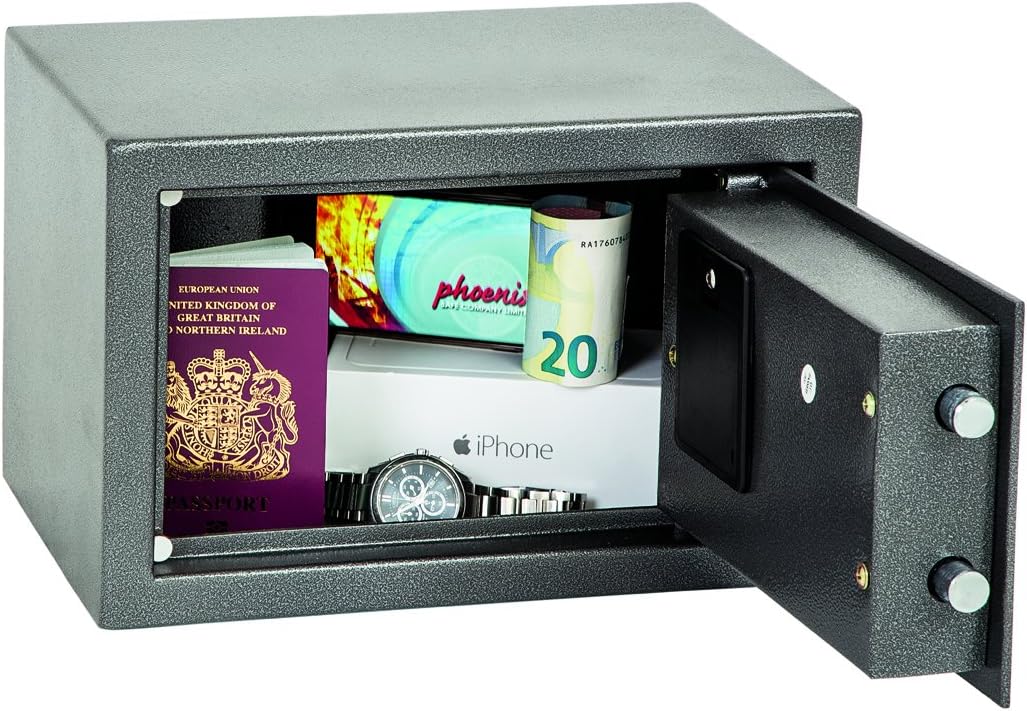 Phoenix SS0801E Vela Home & Office Safe Möbeltresor Kompaktsafe mit Elektronikschloss, HxBxT: 20 x 3