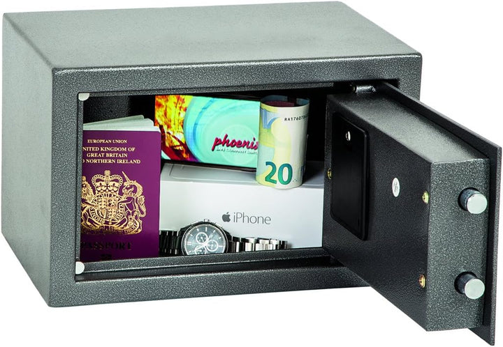 Phoenix SS0801E Vela Home & Office Safe Möbeltresor Kompaktsafe mit Elektronikschloss, HxBxT: 20 x 3