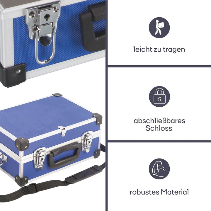 VELLEMAN - 1821-BL Waytex Klassifikation Valise Aluminium 320 x 230 x 155 mm – blau 138957