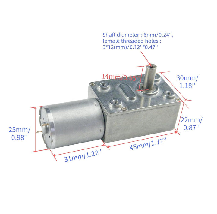 CHANCS Elektromotor 370WG 24V DC 1RPM Motorreduzierung für Range Hood Nesting Machine Smart Equipmen
