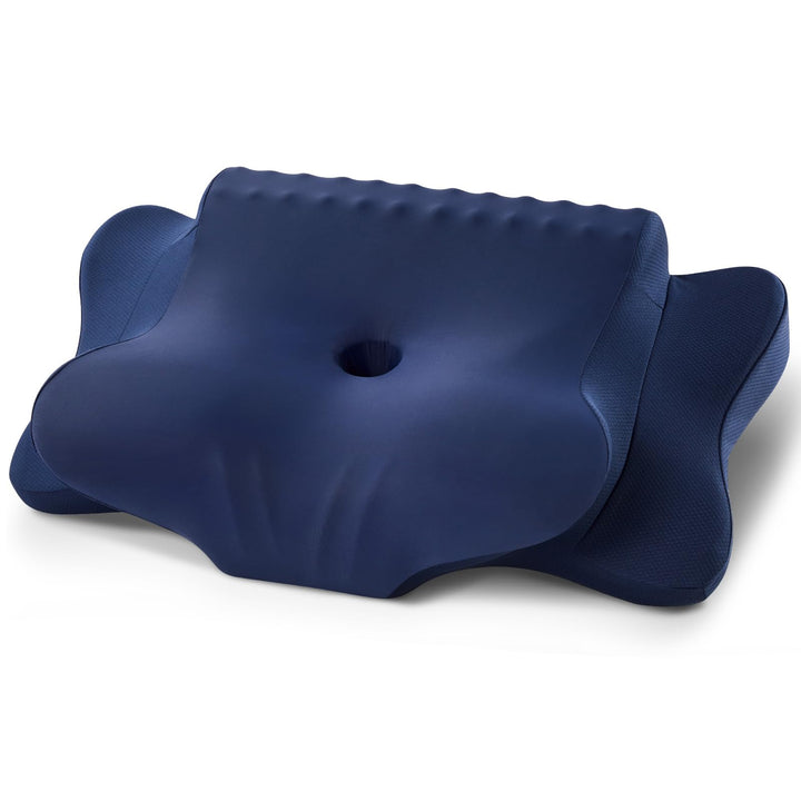 Nackenkissen Kopfkissen, Memory Foam Dunkelblau, Dunkelblau
