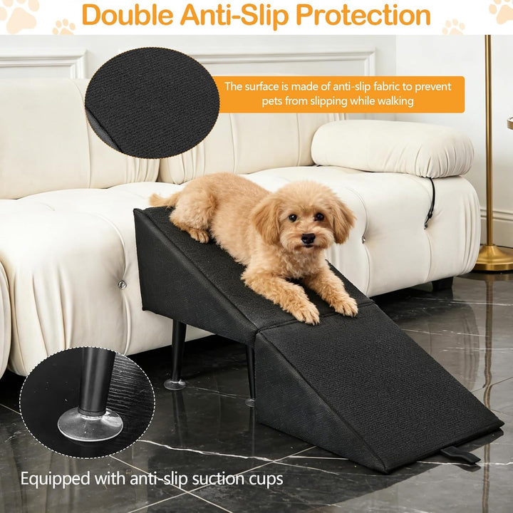 Hundetreppe, Multifunktional Hundetreppe für Kleine Hunde Geteilte Ottoman Faltbare Hunderampe Schwa