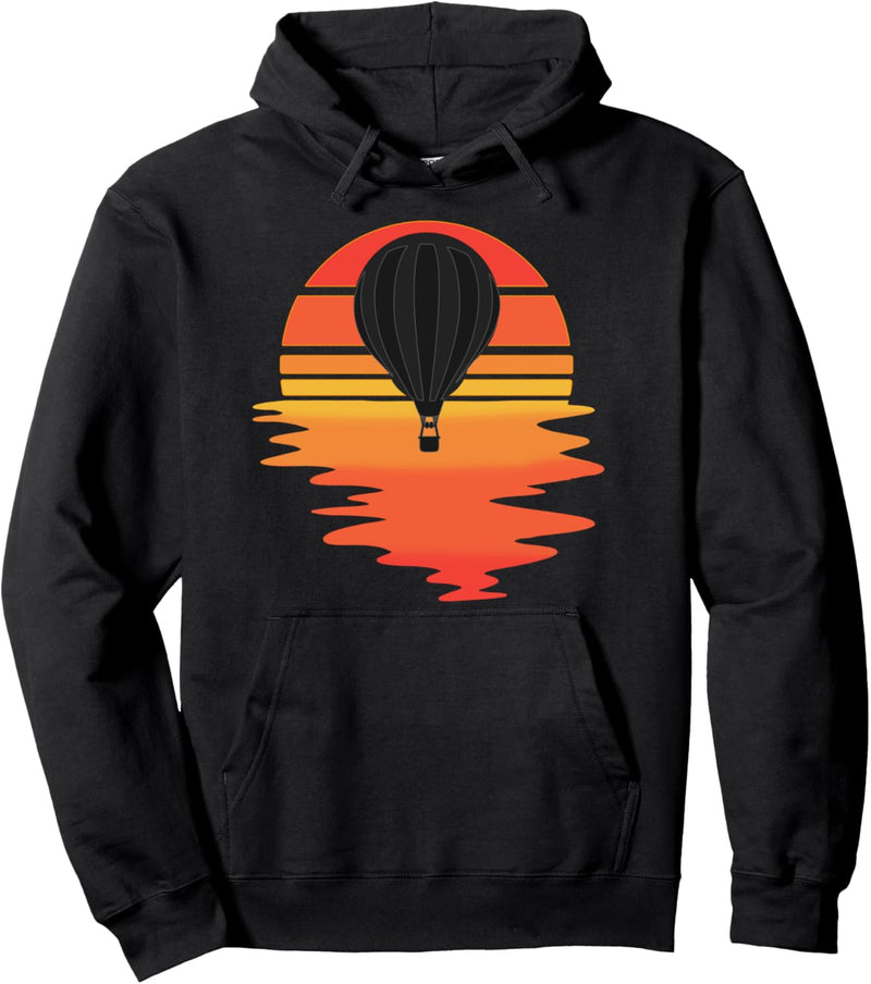 Retro-Heissluftballon - Cool Water Sunset Balloning Pullover Hoodie