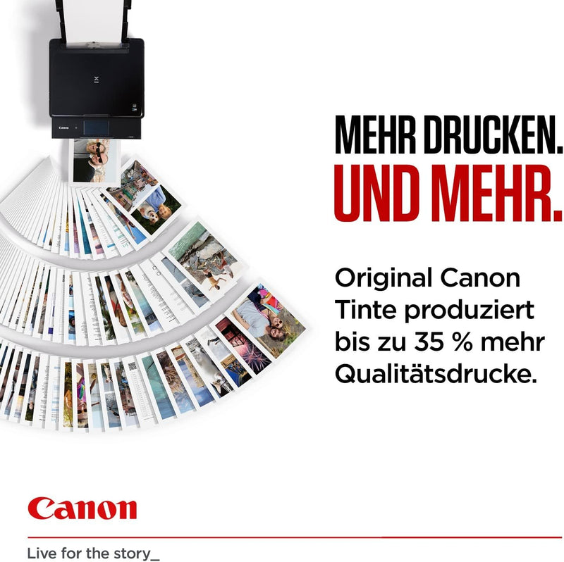 Canon BK/C/M/Y Druckertinte Multipack - mit sehr hoher Reichweite jeweils 11,7 ml für PIXMA Tintenst