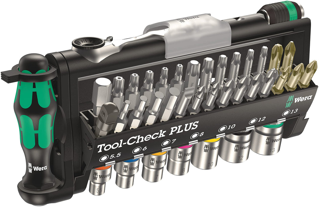 Wera 05056490001 Bit-Sortiment, Tool-Check PLUS, metrisch, 39-teilig Tool-Check PLUS Single, Tool-Ch