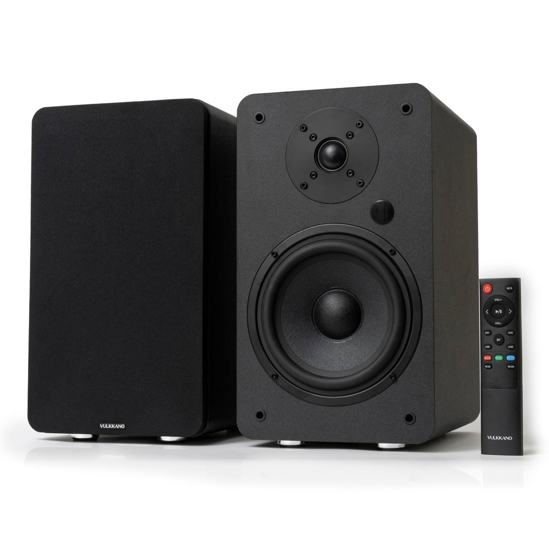 VULKKANO A6 ARC Aktivlautsprecher mit 6.5" Woofer, Bluetooth 5.0, HDMI ARC, Optische, RCA, USB, mit