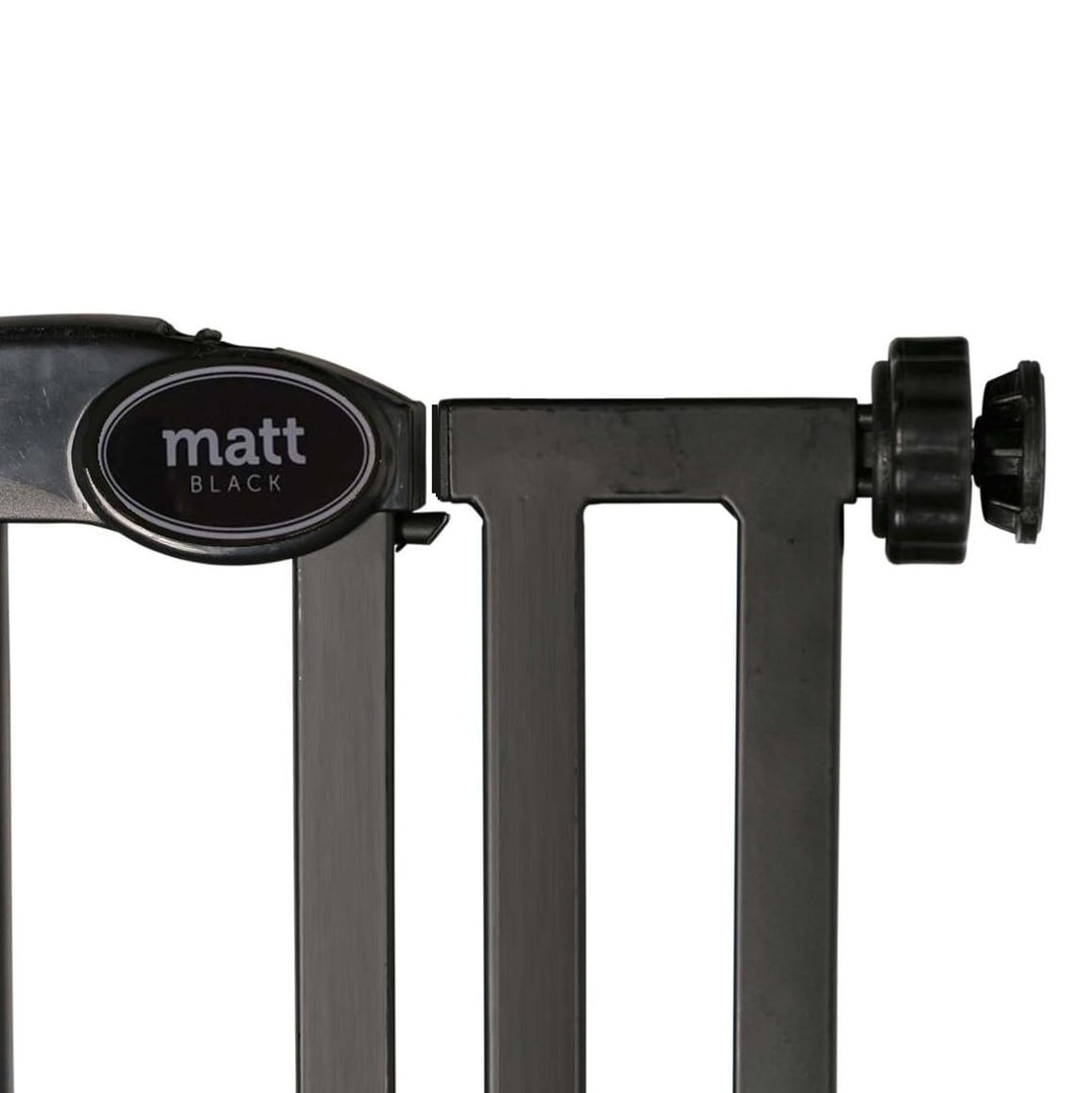 Bettacare Automatisch Schliessendes Treppengitter, 61 cm - 66,5 cm, Mattschwarz, Extra schmal, Schma