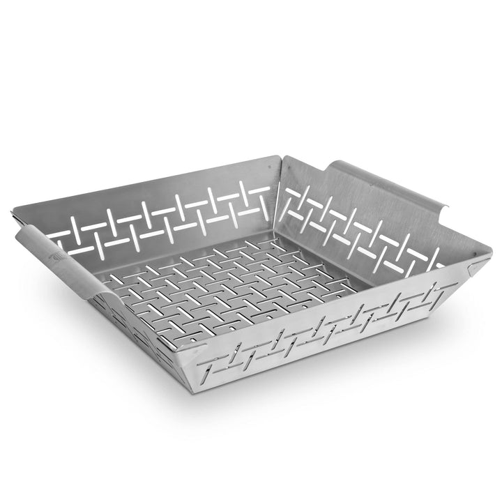 grillart® Premium XL Grillkorb Edelstahl als Gemüsekorb, Fisch Grillkorb und Grillschale verwendbar