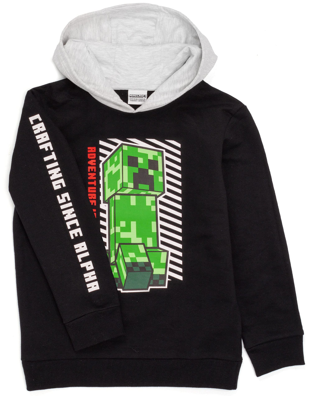 Minecraft Jungen Minecraft_Hoodie Kapuzenpullover (1er Pack) 6-7 Jahre Adventure Creeper, 6-7 Jahre