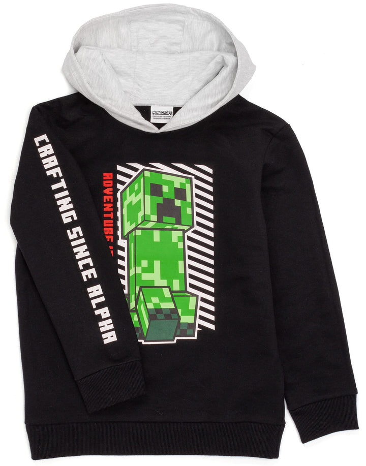 Minecraft Jungen Minecraft_Hoodie Kapuzenpullover (1er Pack) 6-7 Jahre Adventure Creeper, 6-7 Jahre