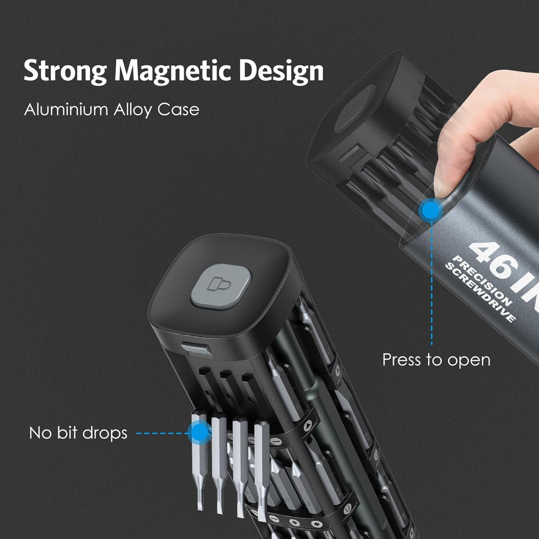 Brifit Schraubendreher Set, 46 in 1 Magnetische Präzisionsschraubendreher Kit, Geeignet für Reparatu