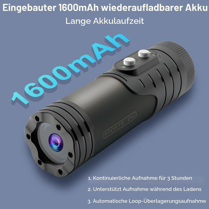 OBEST Action Cam Mini Helmkamera, Motorrad Dash Rekorder Outdoor wasserdicht Action Videokamera HD 1