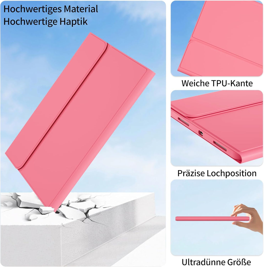 Tastatur Hülle für iPad Air 11 Zoll 2026/2025/2024, iPad Air 10.9 Zoll 2022/2020 5./4. Gen, Magnetis