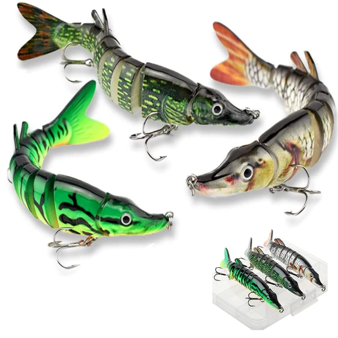 Angelköder Kunstköder Fische Angeln Set Hecht Zander Forellen Köder Swimbait Wobbler Langsam Sinkend