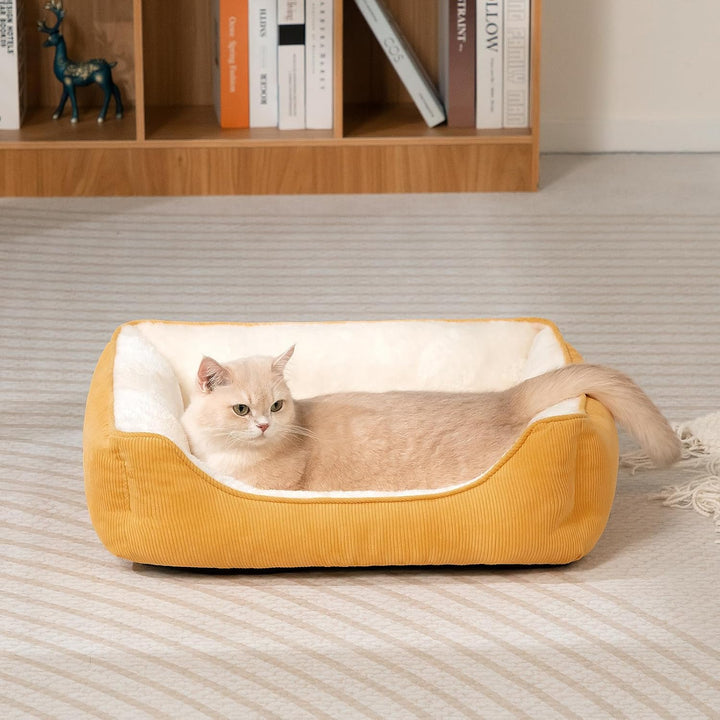 Hollypet Katzenbett Kleines Hundebett Haustierbett für Katzen und Welpen, Weiches Haustierschlafbett