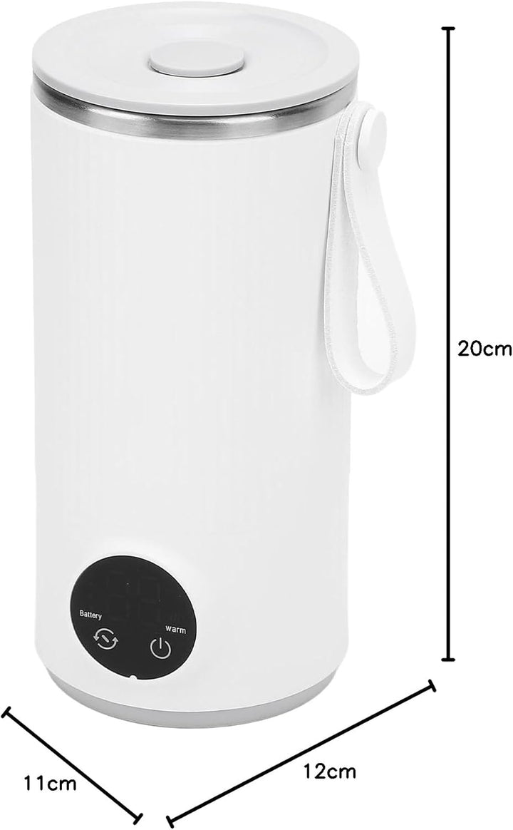 Akku-Wasserkocher, Reise-Wasserkocher, Kabellos, 6000 MAh, Wiederaufladbar, 400 Ml, 55 °C, Edelstahl