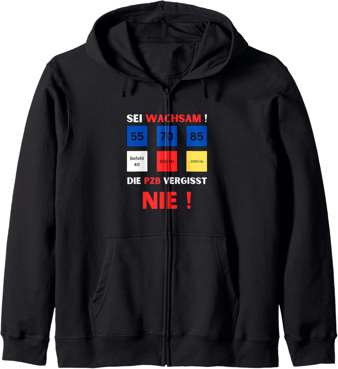 Lokführer Lustiges PZB Design Insider Joke Eisenbahn Fan Kapuzenjacke