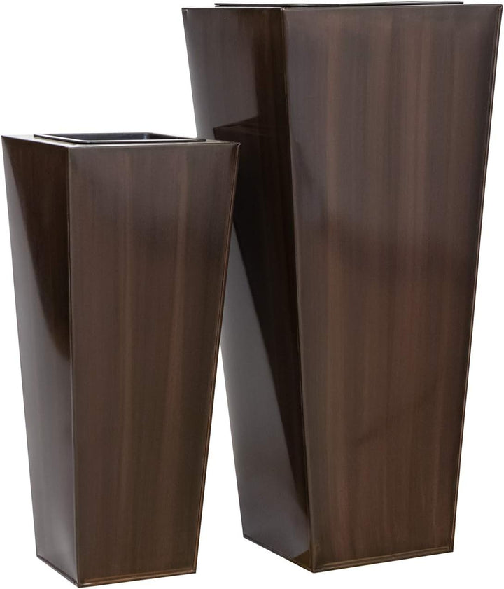 Casa Mina Pflanzkübel gross aussen - Zink Blumenkübel Gross 85/65cm - Premium Blumenkasten für Draus