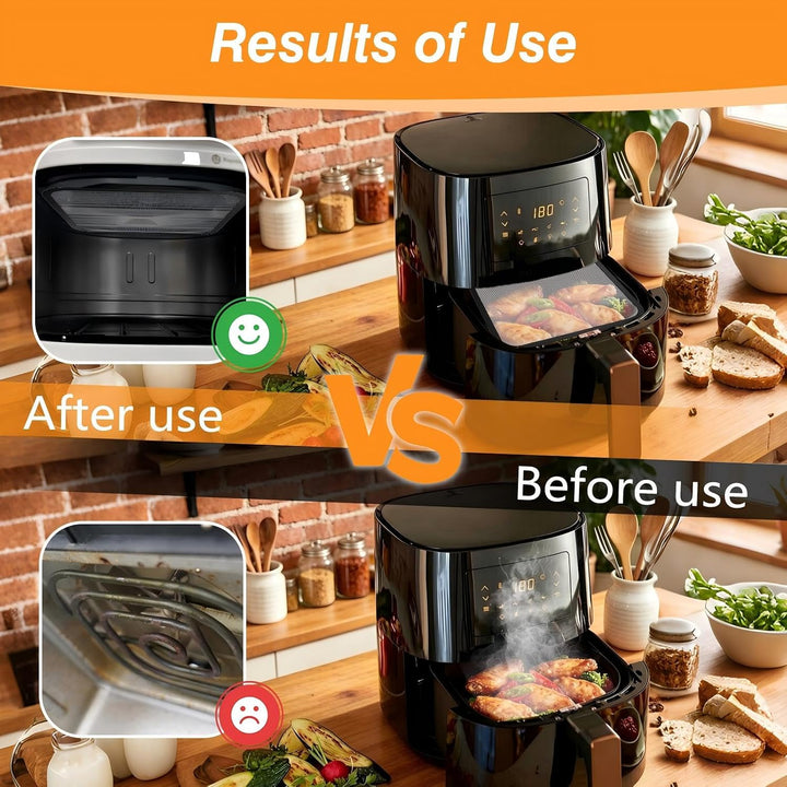 2 Stück Spritzschutz Heissluftfritteuse Airfryer, Airfryer Zubehör