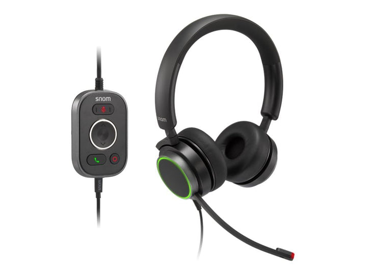 Snom A330D Kabelgebundenes Over-Ear-Headset - Headset Mit Mikrofon Kabellos, Kopfhörer Kabel, Gamin