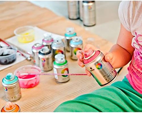 Montana Colors Pack 6 MTN Water Based Workshop, Blue/Green/Red/Yellow, 100 ml (Paquete de 1)