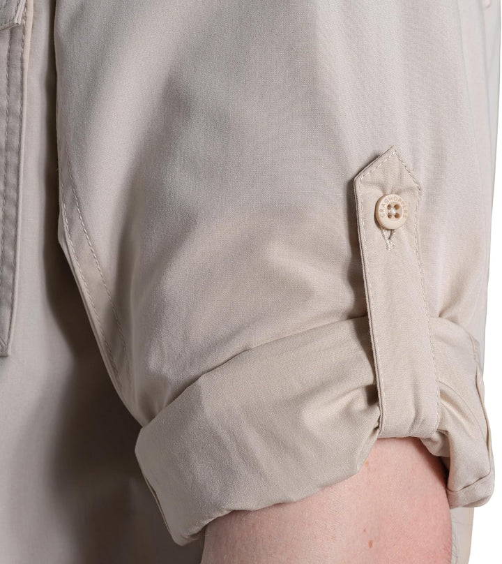 Craghoppers Herren Kiwi Ii Ls Shirts S Oatmeal, S Oatmeal