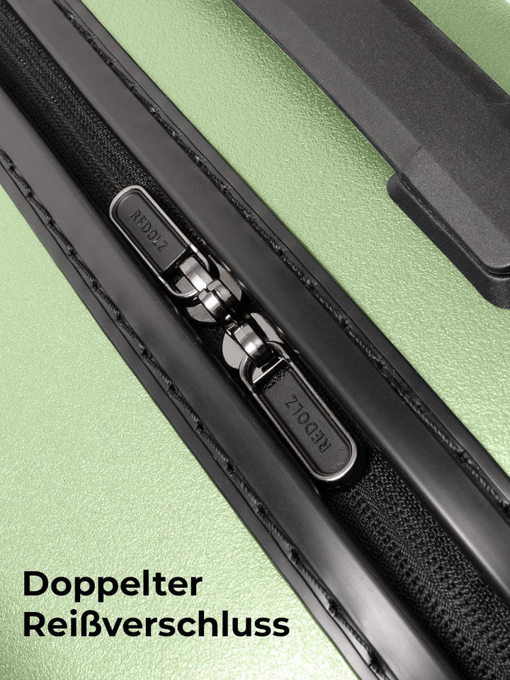 REDOLZ Hartschalen Handgepäck Kosmetik-Koffer | Stabiles Beauty-Case mit Aufsteckfunktion | 34 x 17