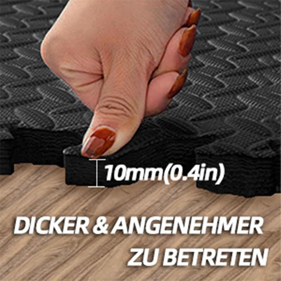 Bodenschutzmatte Puzzlematte 60x60 cm 24/48 Stücke Fitnessmatte Anti-Rutsch Unterlegmatte Trainingsm