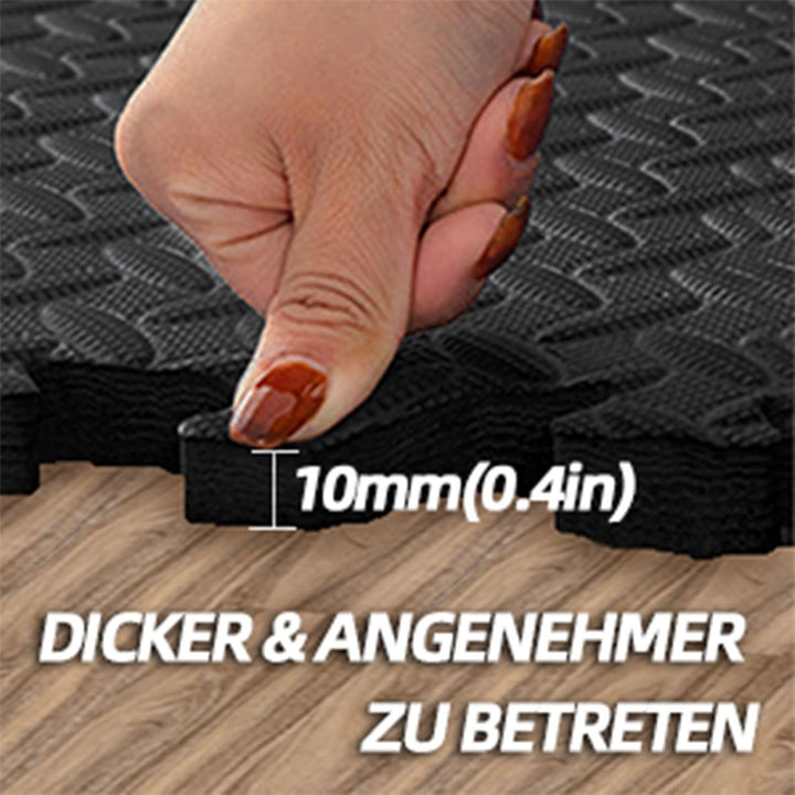 Bodenschutzmatte Puzzlematte 60x60 cm 24/48 Stücke Fitnessmatte Anti-Rutsch Unterlegmatte Trainingsm